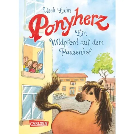 Bild von Ein Wildpferd auf dem Pausenhof, Kinderbücher von Usch Luhn, Franziska Harvey