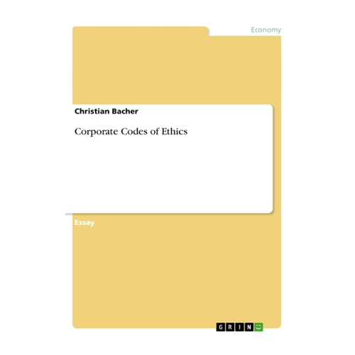 Bild von Corporate Codes of Ethics