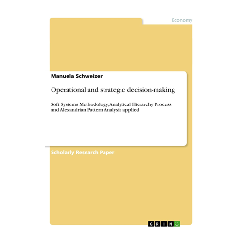 Bild von Operational and Strategic Decision-Making von Manuela Schweizer