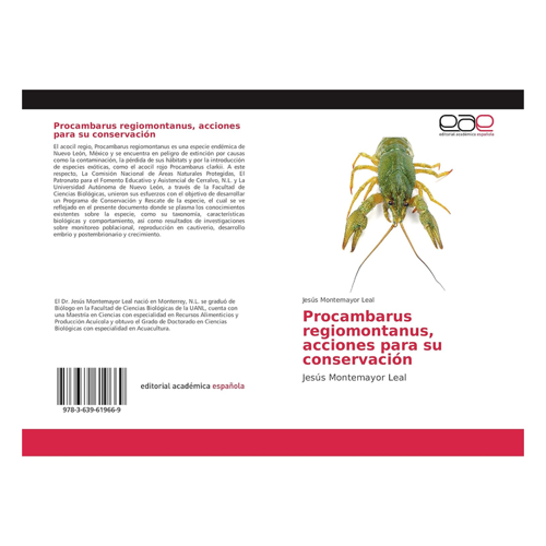 Bild von Procambarus regiomontanus: acciones para su conservación von Dr. Jesús Montemayor Leal