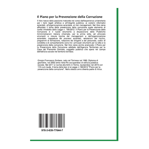 Bild von Il Piano per la Prevenzione della Corruzione von Giorgio Francesco Sorbara