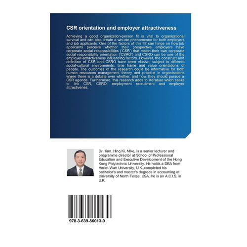 Bild von CSR Orientation and Employer Attractiveness von Dr. Kan, Hing Ki
