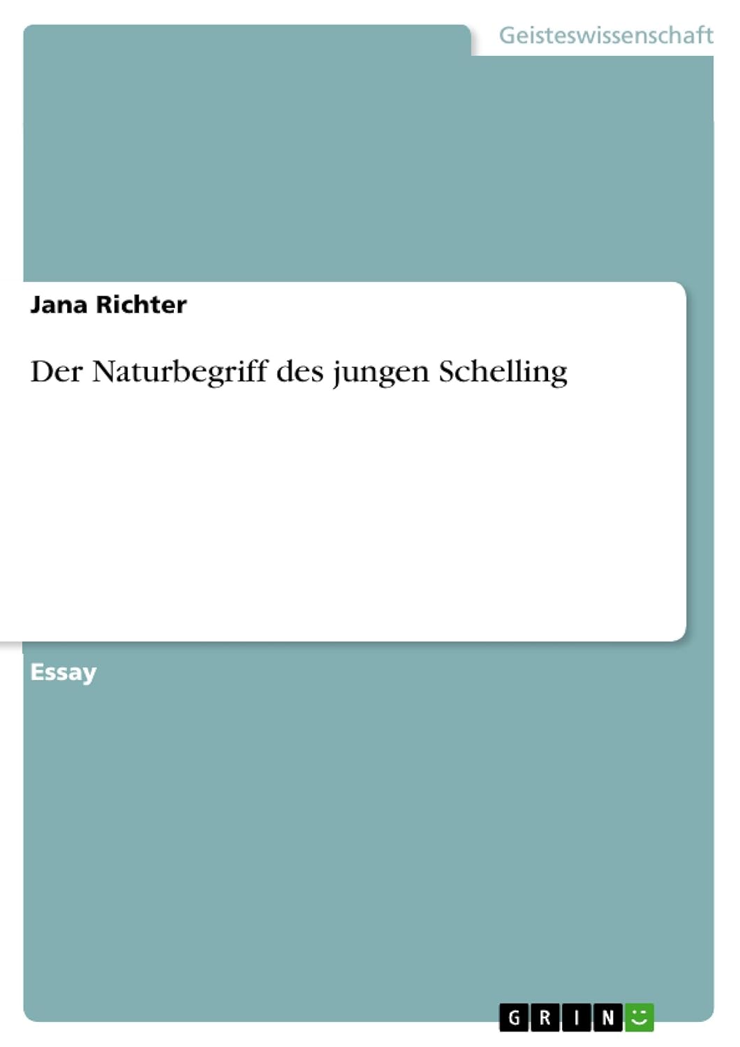 Bild von Richter, Jana: Der Naturbegriff des jungen Schelling