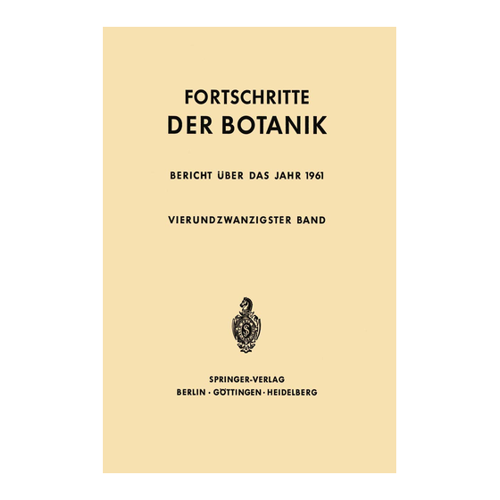 Bild von Fortschritte der Botanik (Progress in Botany, Band 24)