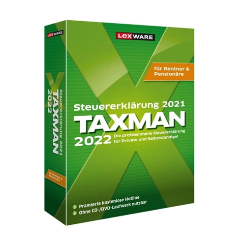 Bild von Lexware Taxman 2022 (Steuerjahr 2021) für Rentner &amp; Pensionäre, ESD (Download),