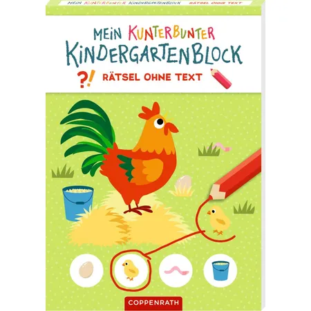 Bild von Coppenrath Verlag Mein k. Kindergartenblock: Rätsel ohne Text (Bauernhof)