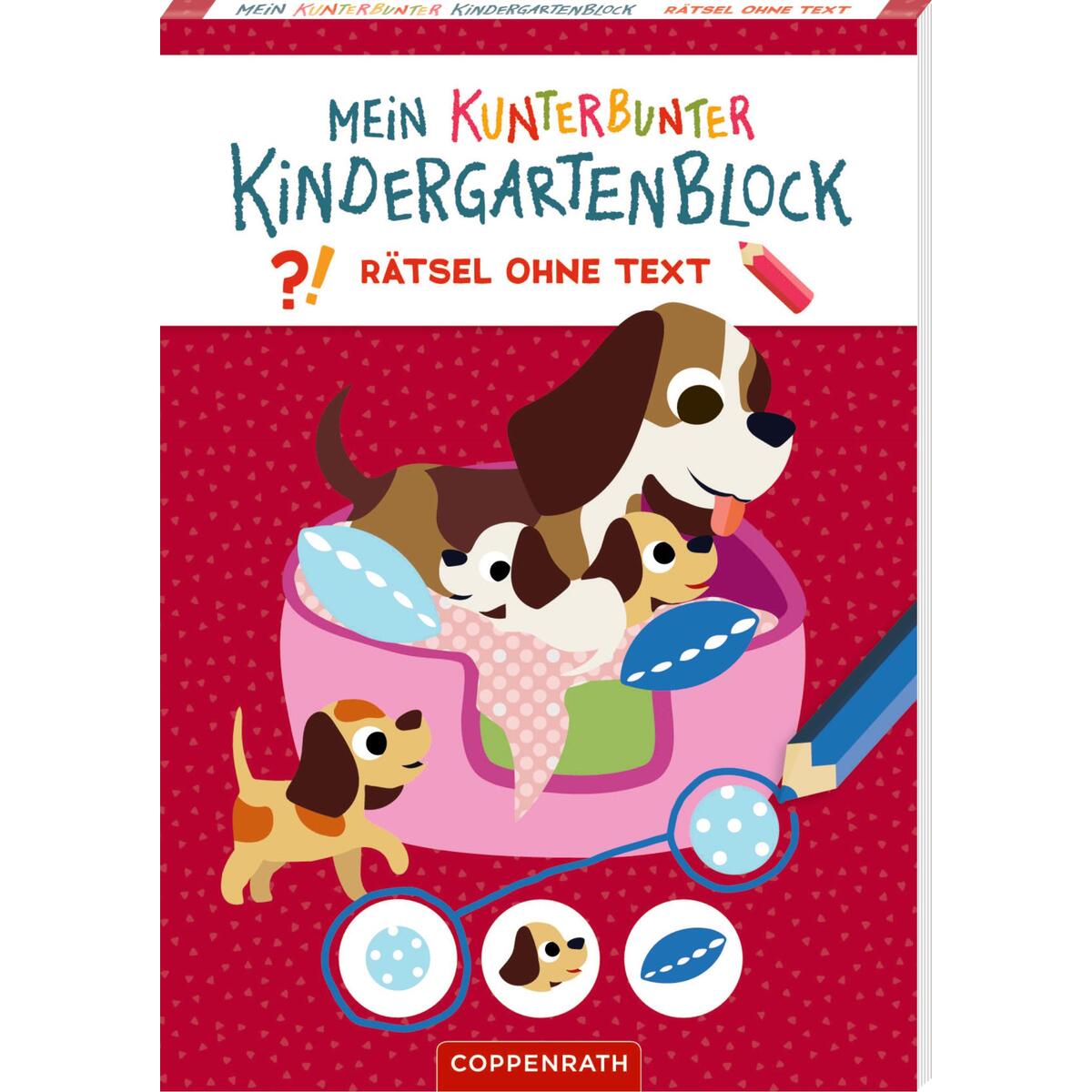 Bild von Coppenrath Verlag Mein k. Kindergartenblock: Rätsel ohne Text - Lieblingstiere