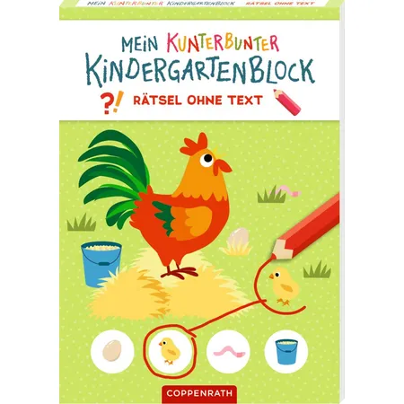 Bild von Coppenrath Verlag Mein kunterbunter Kindergartenblock Rätsel ohne Text Bauernhof