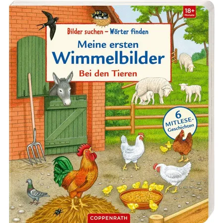 Bild von Coppenrath Verlag Bilder suchen - Wörter finden: Meine ersten Wimmelbilder - Bei den Tieren
