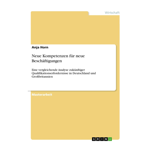 Bild von Neue Kompetenzen für neue Beschäftigungen von Anja Horn