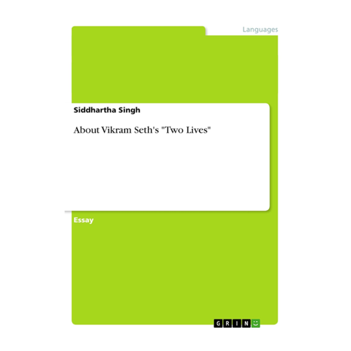 Bild von Über Vikram Seths "Two Lives" von Siddhartha Singh