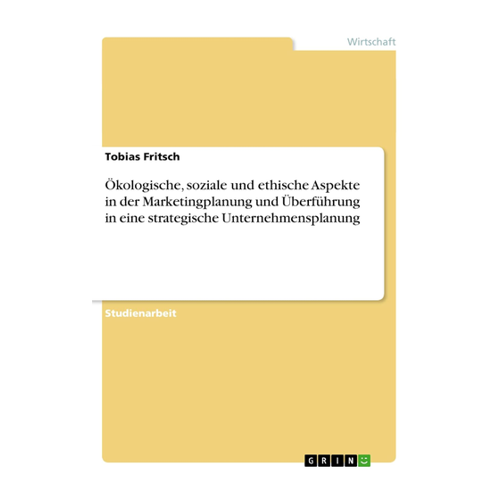 Bild von Ökologische, soziale und ethische Aspekte in der Marketingplanung