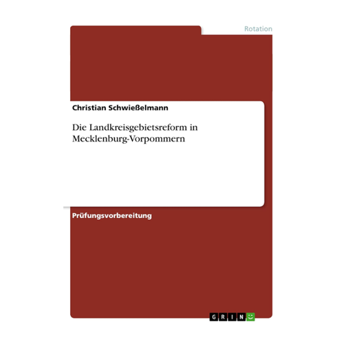 Bild von Die Landkreisgebietsreform in Mecklenburg-Vorpommern