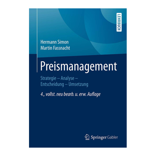 Bild von Preismanagement: Strategie, Analyse, Entscheidung, Umsetzung