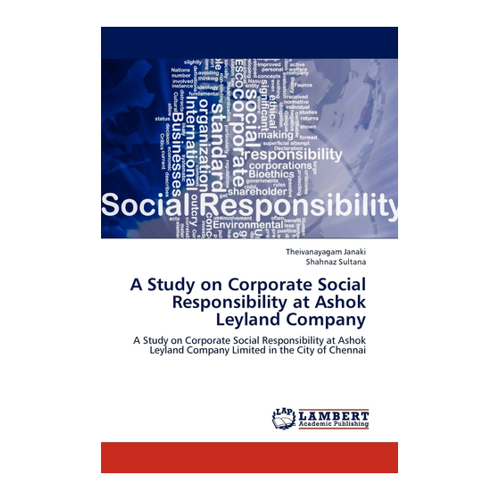 Bild von Janaki, Theivanayagam: A Study on Corporate Social Responsibility bei Ashok Leyland