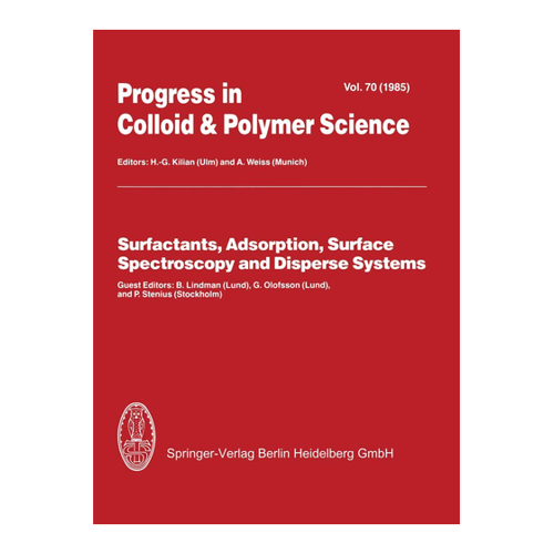 Bild von Surfactants, Adsorption, Surface Spectroscopy and Disperse Systems