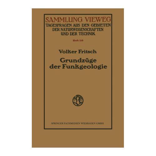 Bild von Grundzüge der Funkgeologie von Volker Fritsch