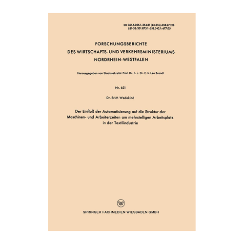 Bild von Der Einfluss der Automatisierung auf die Struktur der Maschinen- und Arbeiterzeiten in der Textilindustrie
