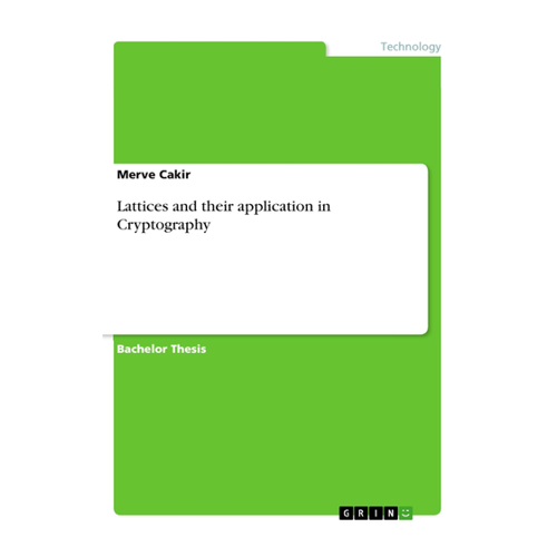 Bild von Lattices and their application in Cryptography