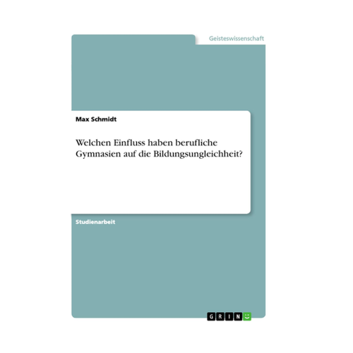 Bild von Welchen Einfluss haben berufliche Gymnasien auf die Bildungsungleichheit?