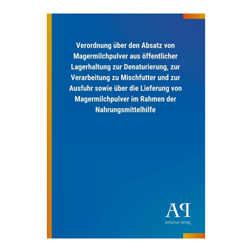 Bild von Verordnung über den Absatz von Magermilchpulver