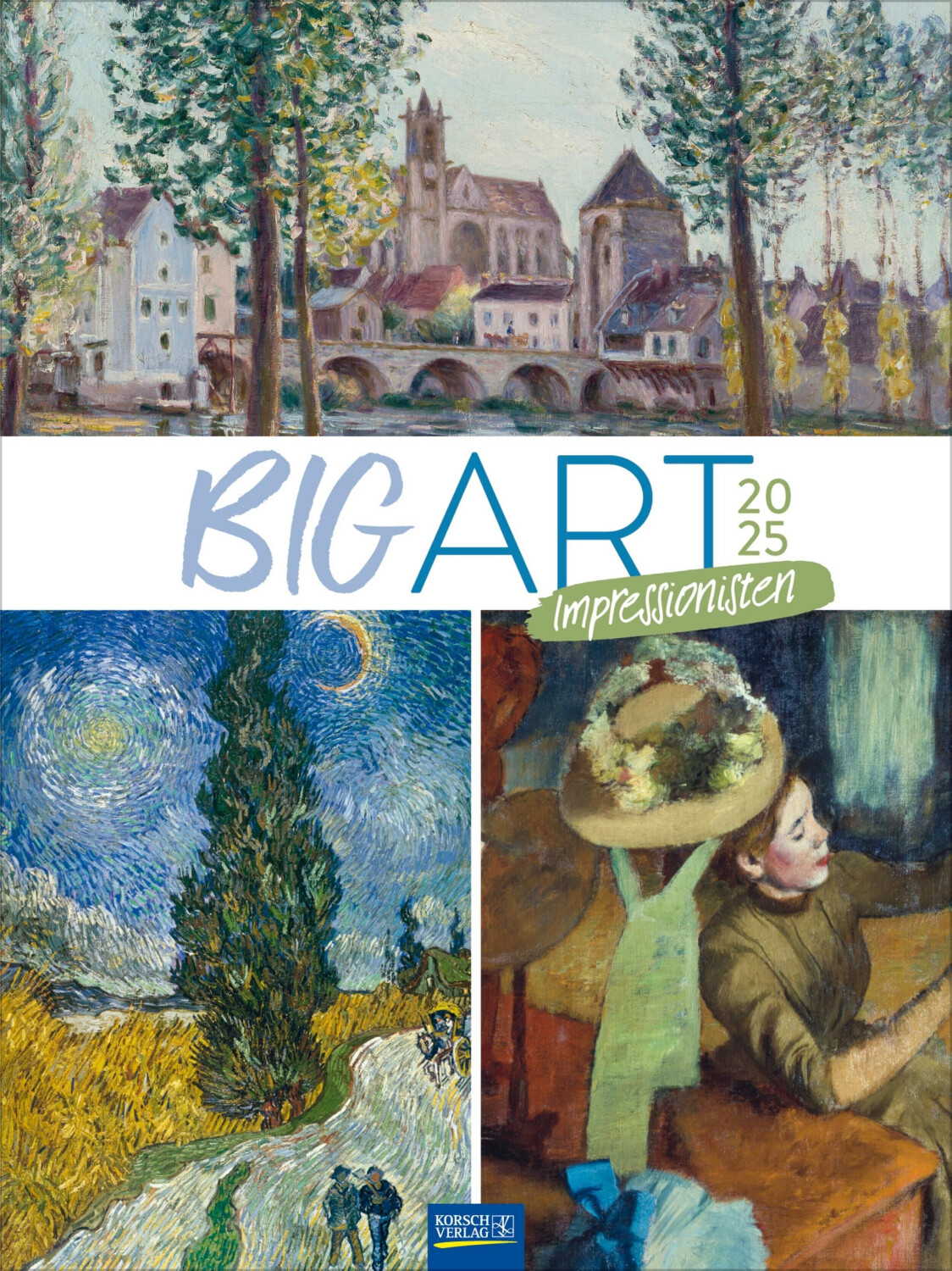 Bild von Big ART Impressionisten 2025: Großer Kunstkalender. Hochwertiger Wandkalender mit extragroßen Abbildungen aus dem Impressionismus. Kunst Gallery Format: 48 x 64 cm.
