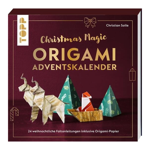 Bild von Christmas magic. Origami Adventskalender