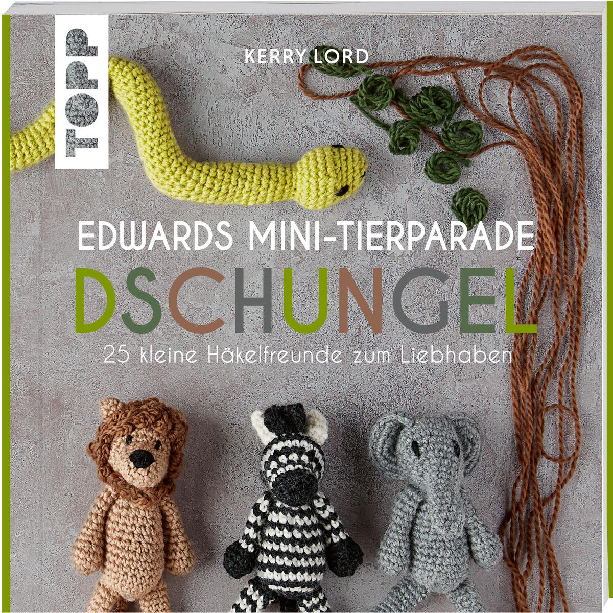 Bild von Edwards Mini-Tierparade. Dschungel: 25 kleine Häkelfreunde zum Liebhaben
