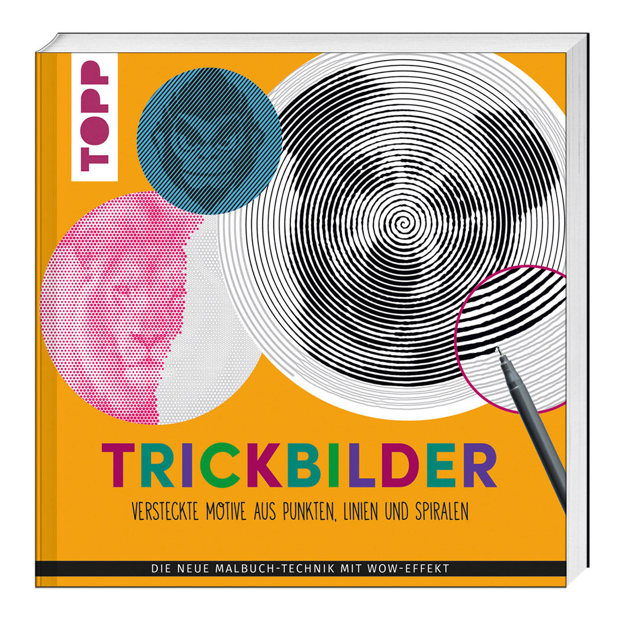 Bild von Frech Trickbilder – Versteckte Motive aus Punkten, Linien und Spiralen
