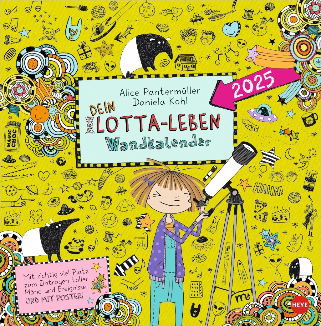 Bild von Lotta-Leben Broschurkalender 2025: Bunt illustrierter Kinderkalender mit Comics aus den Bestseller-Büchern. Wandkalender mit viel Platz für Eintragungen. Mit Poster zum Heraustrennen