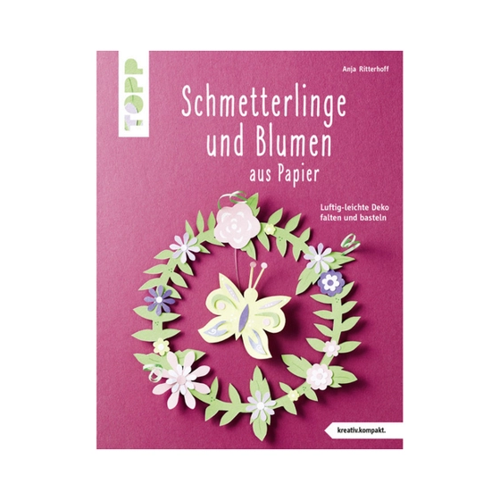 Bild von Schmetterlinge und Blumen aus Papier