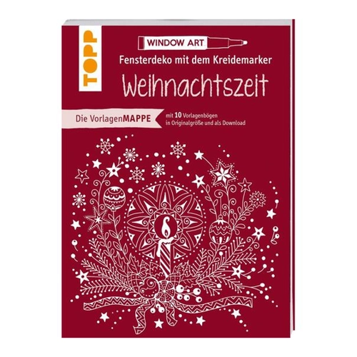 Bild von Vorlagenmappe Fensterdeko mit dem Kreidemarker - Weihnachtszeit