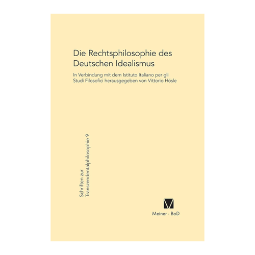 Bild von Die Rechtsphilosophie des deutschen Idealismus