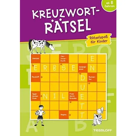 Bild von Kreuzworträtsel: Rätselspass für Kinder (grün), Schulbücher von Inge Gürtzig, Marion Meister