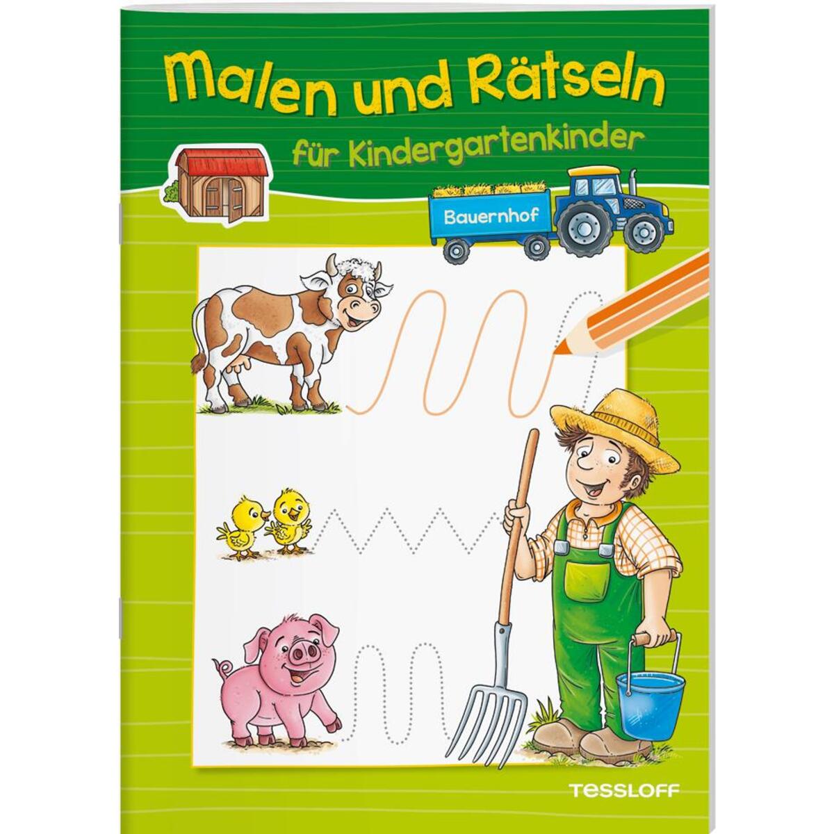 Bild von Tessloff Malen und Rätseln für Kindergartenkinder. Bauernhof