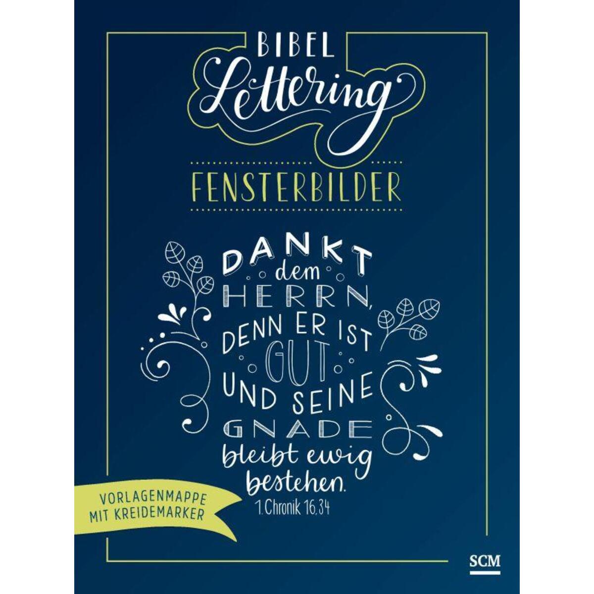 Bild von Bibel-Lettering Fensterbilder