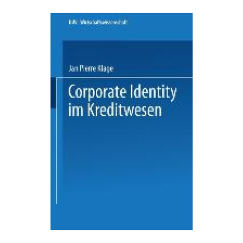 Bild von Corporate Identity im Kreditwesen von Jan Pierre Klage
