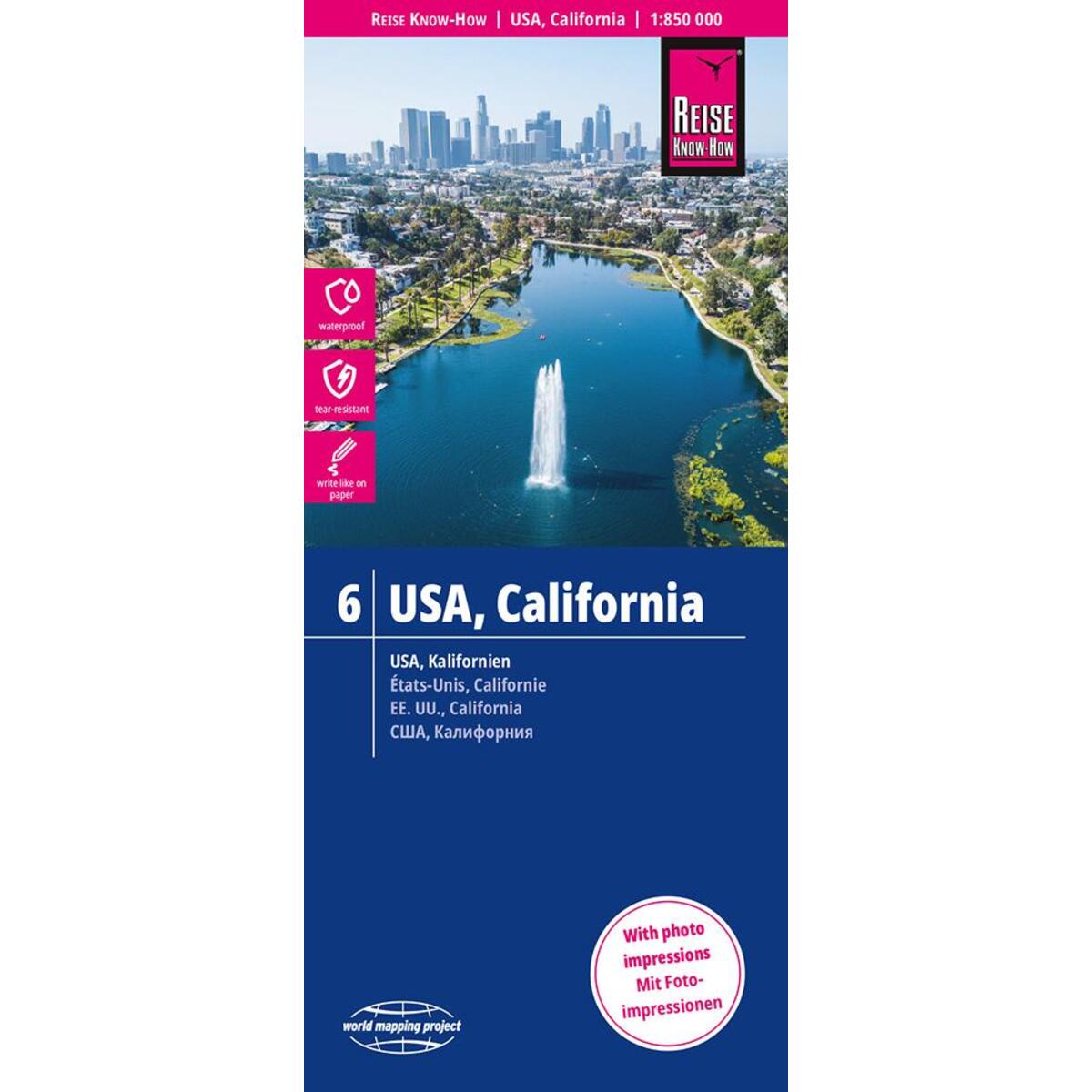 Bild von Reise Know-How Landkarte USA 06, Kalifornien (1:850.000)