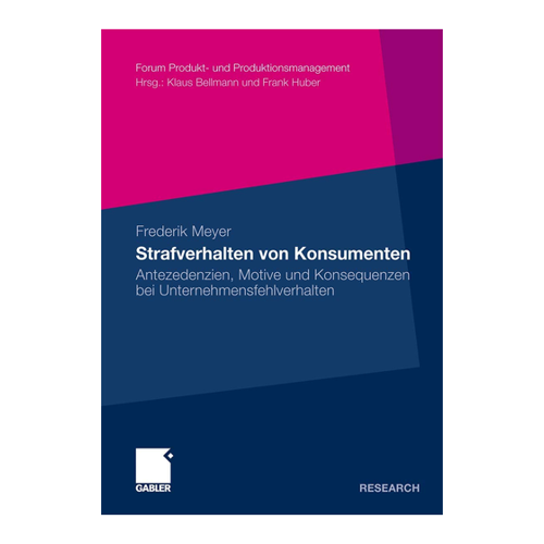 Bild von Meyer, Frederik: Strafverhalten von Konsumenten