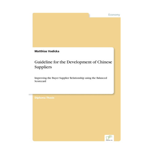 Bild von Guideline for the Development of Chinese Suppliers