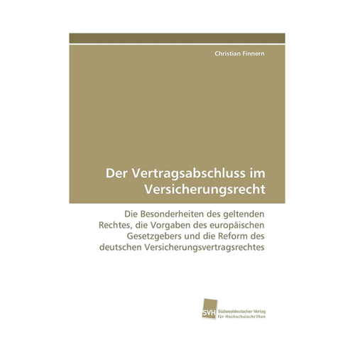 Bild von Der Vertragsabschluss im Versicherungsrecht