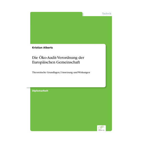 Bild von Die Öko-Audit-Verordnung der Europäischen Gemeinschaft