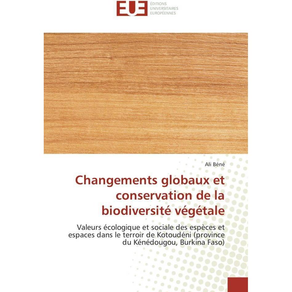 Bild von Changements globaux et conservation de la biodiversité végétale, Fachbücher