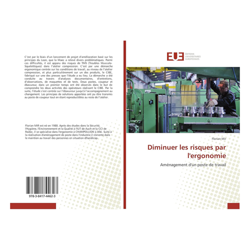 Bild von Diminuer les risques par l'ergonomie: Aménagement d'un poste de travail