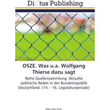 Bild von OSZE. Was u.a. Wolfgang Thierse dazu sagt, Fachbücher