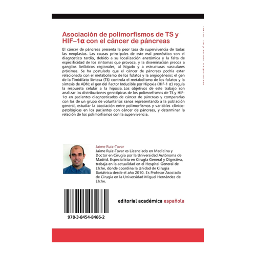 Bild von Asociación de polimorfismos de TS y HIF–1α con el cáncer de páncreas