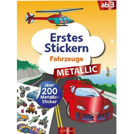 Bild von ars Edition Erstes Stickern Metallic – Fahrzeuge