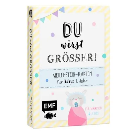 Bild von EMF Verlag Du wirst größer Meilenstein Karten für Babys 1. Jahr