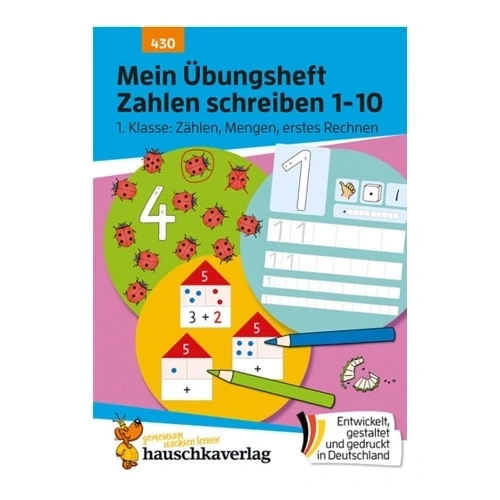 Bild von Hauschka Verlag 430 Mein Übungsheft Zahlen schreiben 1-10 Gelb
