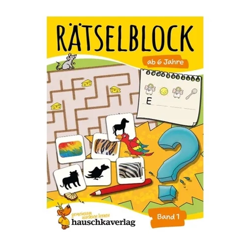 Bild von Hauschka Verlag 631 Rätselblock ab 6 Jahre Band 1 Gelb